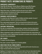 Healthy teeth dental gel product label