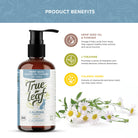 Ingredient facts for hemp seed oil and powder, l-theanine, and calming herbs like chamomile and lemon balm