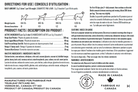 Dog supplement label with directions for use, product facts, and branding information.